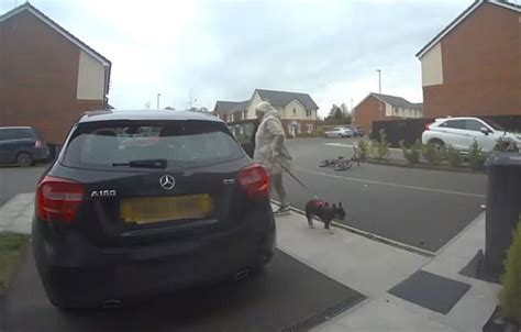 Awkward Moment Woman Gets Squashed Between Her Home And Mercedes Hot Lifestyle News