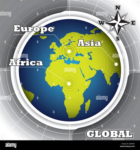Conceptual Background With World Map Stock Vector Image And Art Alamy