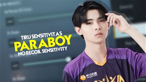 Tiru Sensitivitas Paraboy No Recoil Sensitivitas Terbaik Pubg