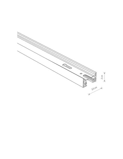 Profile recessed szynoprzewód 2M czarny 1F 9015 Nowodvorski