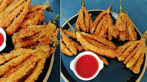 Crispy Baingan Fries Eggplant Flower Fries Brinjal French Fries