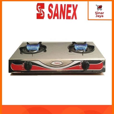 Jual SANEX K 608 S Kompor Gas 2 Tungku Stainless Steel Shopee Indonesia