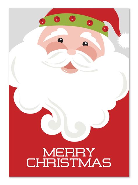 Boxed Christmas Cards Jolly Santa Claus Christmas Card