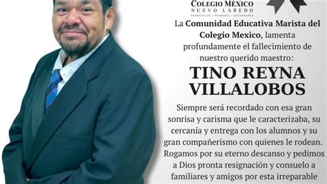 Consterna Muerte De Querido Maestro De Nuevo Laredo Dejó Huella En Sus