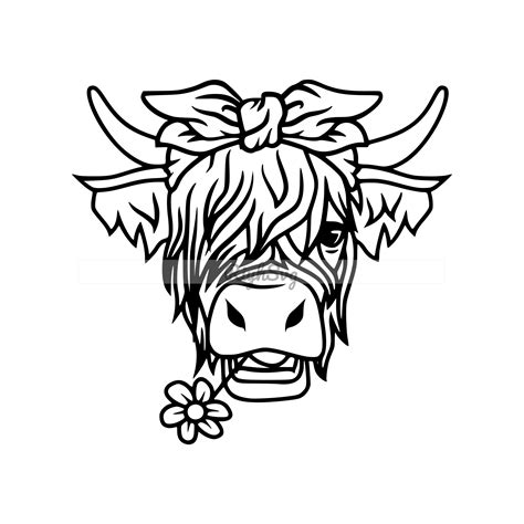 Highland Cow Pages Coloring Pages