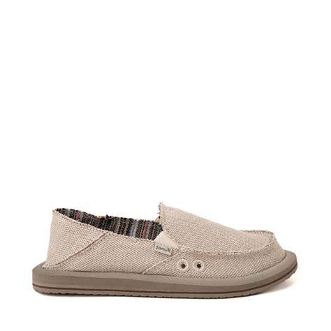 Womens Sanuk Donna Hemp 2 Tone Slip On Casual Shoe Natural Journeys