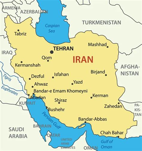 Iran map Vector Art Stock Images | Depositphotos