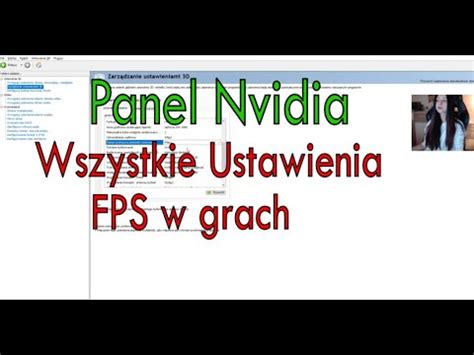 Jak Ustawi Panel Sterowania Nvidia Ustawienia Pod Fps Jako W