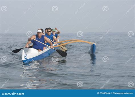 Outrigger Canoe Race Stock Photo Image Of American Nautical 33898646