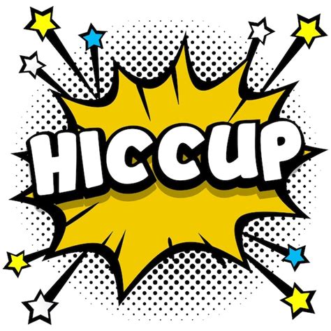 Free Vector | Hiccup pop art comic speech bubbles book sound effects