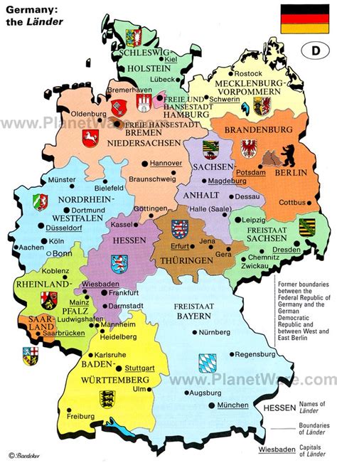 Map of Germany: the Länder | PlanetWare