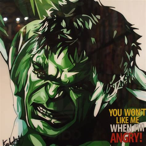 Incredible Hulk Pop Art Poster Marvel Avengers Infamous Inspiration