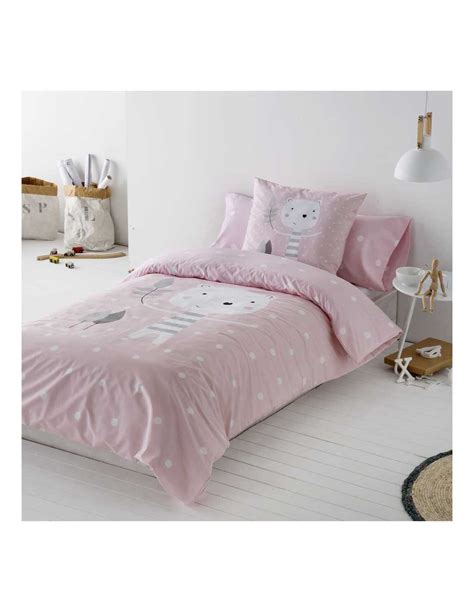 Cotton Artean Funda Nordica Infantil Juvenil Jorge Pink Cama De