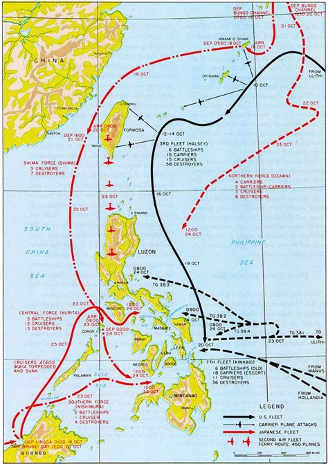 The Geometry Of War At Sea The Leyte Gulf Example Center For