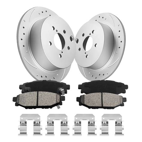 Mm Rear Drilled Rotors And Brake Pads For Forester Impreza Xv