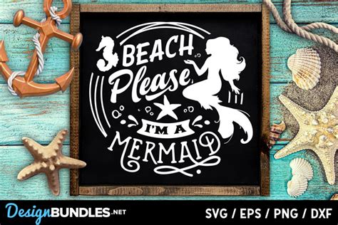 Beach Please I M A Mermaid Svg