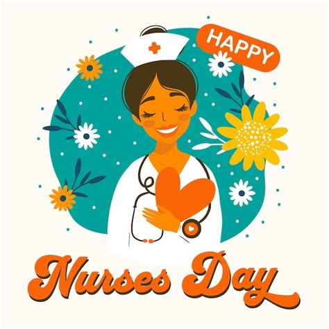 Premium Vector Happy Nurses Day Vector Greeting Card For Nurse