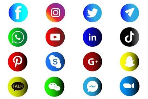 Facebook Instagram Youtube Vector On White Background 6656866 Vector