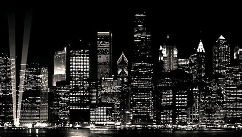 Skyline New York City Black And White Hd Wallpaper Pxfuel