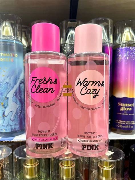 Victorias Secret Pink Warm And Cozy Fresh And Clean Body Mist 250ml