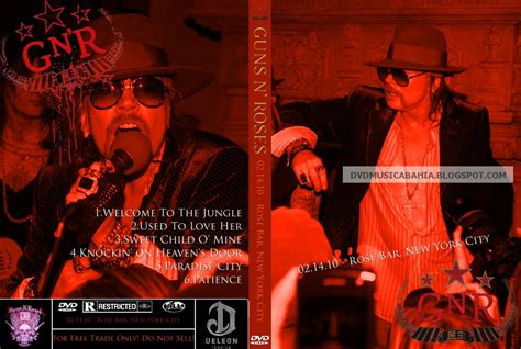 Los Mejores Dvd De Musica Y Mas Guns N Roses Rose Bar New