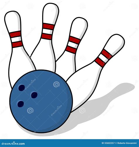 Bowling Pins And Ball Stock Vector Illustration Of Roll