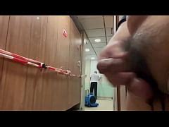 Tied Cock Jerking Off In Hong Kong Public Toilet Xxx Videos Porno