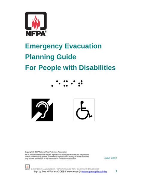 Pdf Emergency Evacuation Planning Guide For People With Disabilities