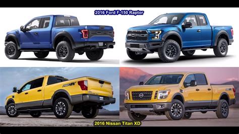 2016 Ford F 150 Raptor VS 2016 Nissan Titan XD DESIGN YouTube