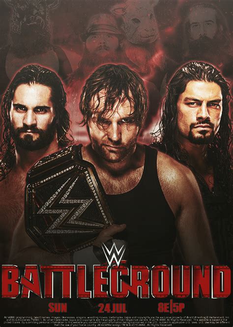 Wwe Battleground 2016 Poster By Arselgjuljagfx On Deviantart