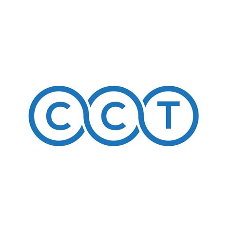 Cct Letter Logo Design On White Background Cct Creative Initials