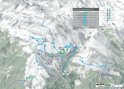 Alpe D Huez Piste Map Ontheworldmap