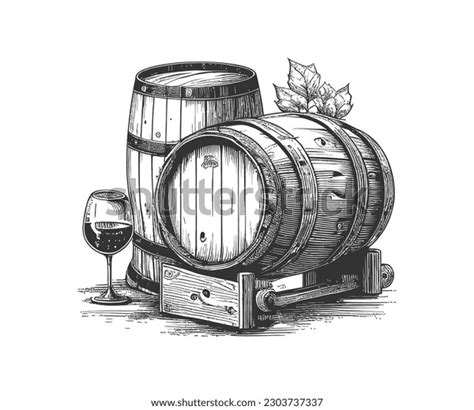 4605 Vintage Wine Barrel Sketch Images Stock Photos And Vectors