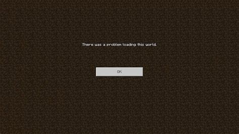 Minecraft Bedrock There Was A Problem Loading This World Fix Youtube