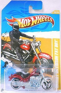 駿河屋 HARLEY DAVIDSON FAT BOY レッド Hot WHeeLS HW PREMIERE V ホットウィールhotwheels