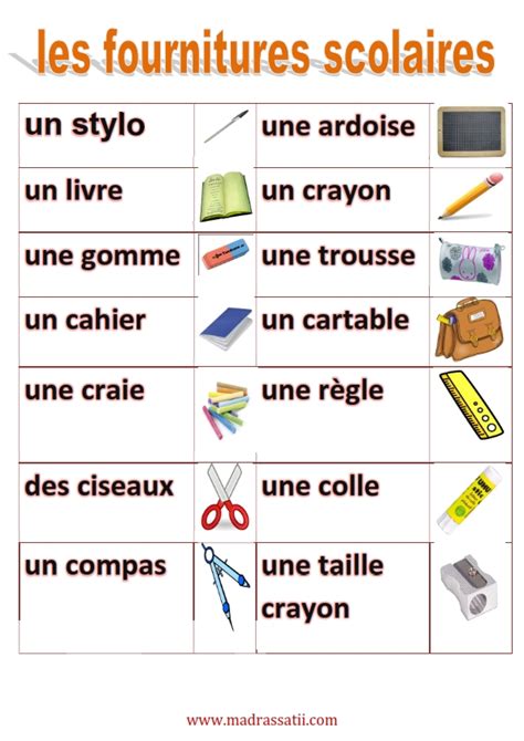 Les Fournitures Scolaires