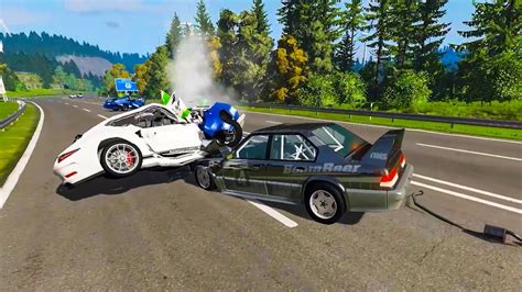 TOP 10 Extreme Car Crashes Compilation BeamNG Drive YouTube