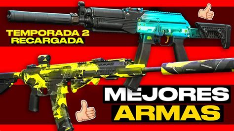 TOP ARMAS META WARZONE 2 TEMPORADA 2 RECARGADA MEJORES ARMAS WARZONE