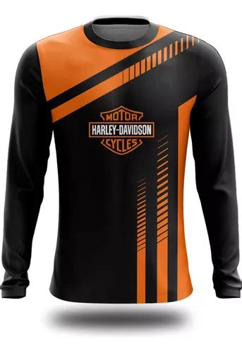 Camisa Camiseta Manga Longa Harley Davidson Motoqueiro 01