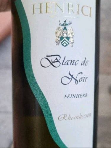 Henrici Blanc De Noir Feinherb Vivino Us