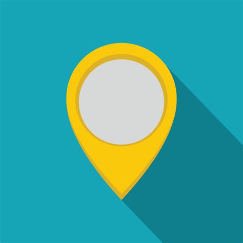 Navigation mark icon, flat style. 14337440 Vector Art at Vecteezy