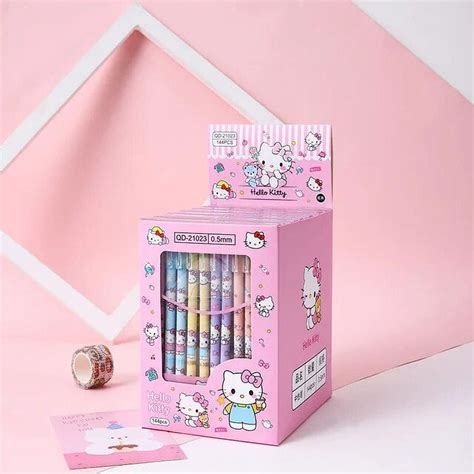 12 144pcs Sanrio Erasable Neutral Pen Hellokitty Melody Kuromi