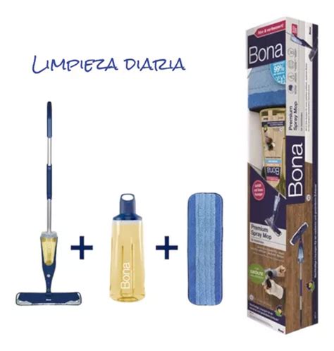 Premium Spray Mop Bona Pisos Madera Aceitados Kit Rellenable Env O Gratis