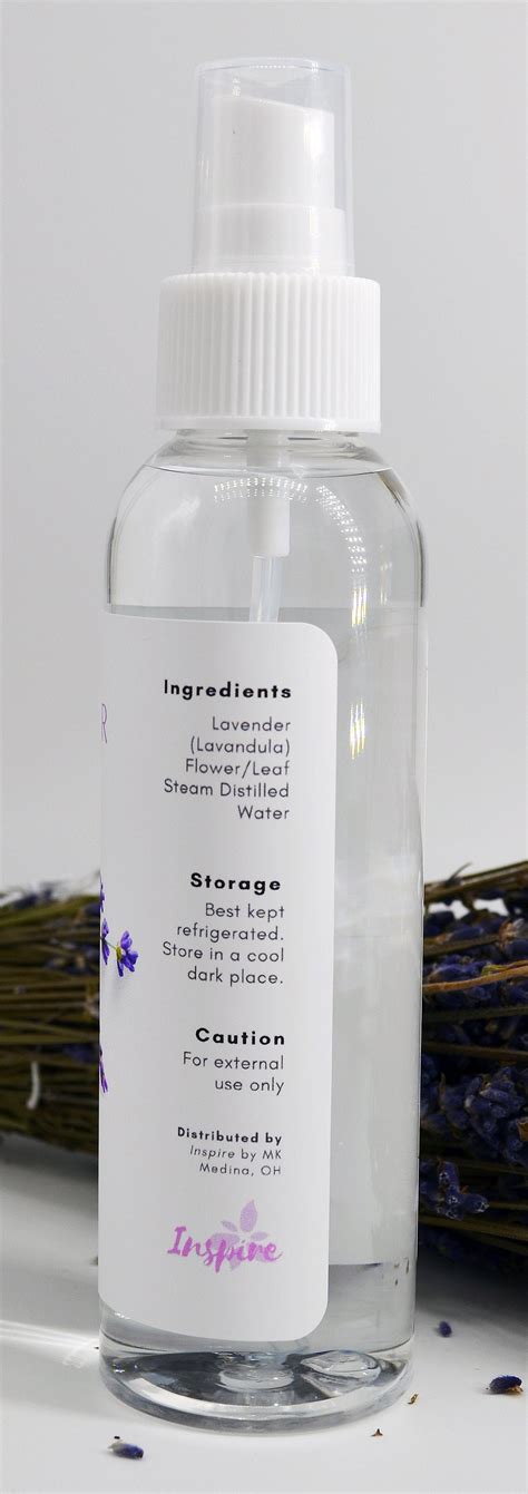 Hydrosol Lavender Handcrafted Steam Distilled Organic Facial Toner