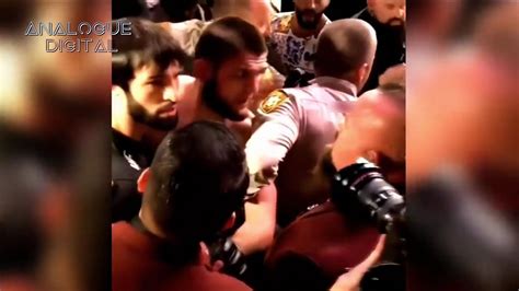 Conor Khabib UFC 229 Aftermath Chaos Crowd Footage Edit YouTube