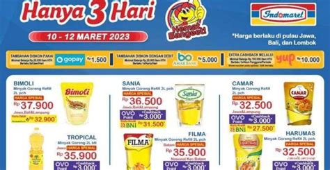 Katalog Promo Jsm Indomaret Terbaru Maret Minyak Goreng Harga