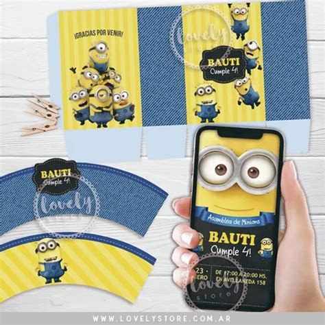 Kit Imprimible Minions Lovely Store