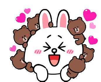 Brown Bear Cony Sticker - Brown Bear Cony Brown - Discover & Share GIFs