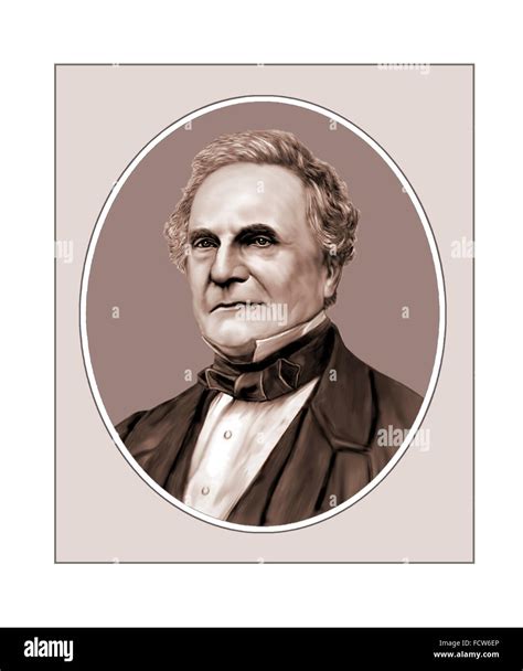 Charles Babbage Polymath Mathematician Portrait Stock Photo Alamy