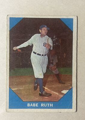 Original Fleer Babe Ruth Baseball Card Ebay